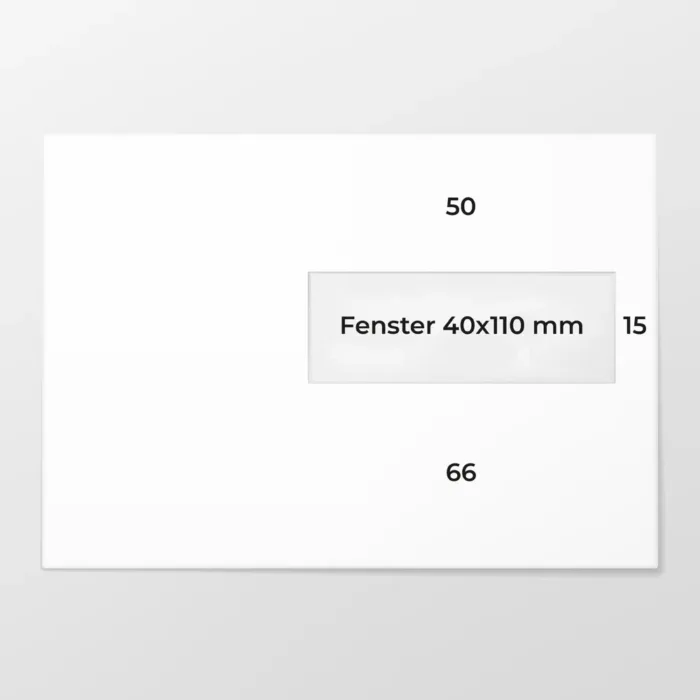 EA 5 FR Bankpost 90 g/m² weißes FSC Haftklebend EA5 